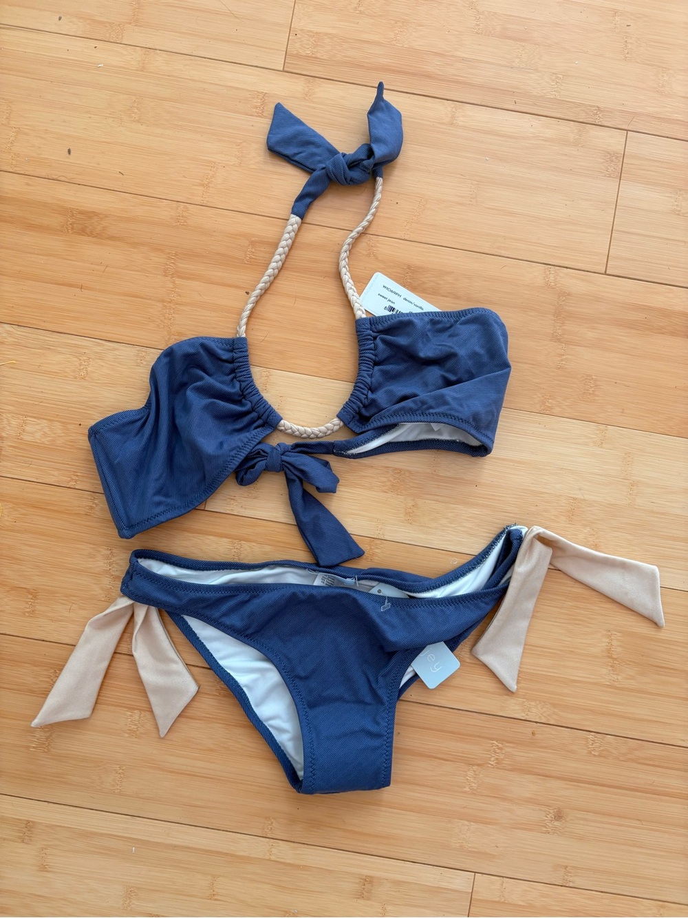 Eberjey Sweet Jean Bikini NWT S/M